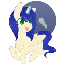 Size: 3000x3000 | Tagged: safe, artist:veincchi, derpibooru import, oc, unofficial characters only, alicorn, pony, :p, alicorn oc, cute, female, flower, heart eyes, horn, magic, mare, silly, simple background, solo, tongue out, wingding eyes, wings