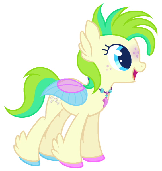 Size: 1012x1067 | Tagged: artist:razorbladetheunicron, base used, breezie, colored hooves, colored wings, derpibooru import, feather, freckles, hippogriff, hybrid, jewelry, lateverse, magical lesbian spawn, multicolored eyes, multicolored wings, necklace, next generation, oc, oc:windy blitz, offspring, parent:princess skystar, parents:skytwirl, parent:twirly, safe, simple background, solo, transparent background, transparent wings, unofficial characters only, unshorn fetlocks, wings