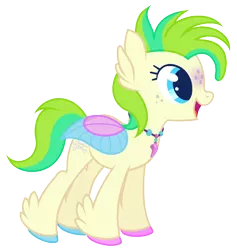 Size: 1012x1067 | Tagged: artist:razorbladetheunicron, base used, breezie, colored hooves, colored wings, derpibooru import, feather, freckles, hippogriff, hybrid, jewelry, lateverse, magical lesbian spawn, multicolored eyes, multicolored wings, necklace, next generation, oc, oc:windy blitz, offspring, parent:princess skystar, parents:skytwirl, parent:twirly, safe, simple background, solo, transparent background, transparent wings, unofficial characters only, unshorn fetlocks, wings