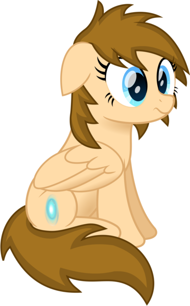 Size: 1250x2015 | Tagged: safe, artist:peahead, derpibooru import, oc, oc:stellar winds, unofficial characters only, pegasus, pony, my little pony: the movie, blue eyes, female, floppy ears, frown, mare, movie accurate, simple background, sitting, solo, surprised, transparent background, vector