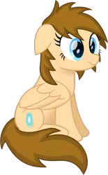 Size: 1250x2015 | Tagged: safe, artist:peahead, derpibooru import, oc, oc:stellar winds, unofficial characters only, pegasus, pony, my little pony: the movie, blue eyes, female, floppy ears, frown, mare, movie accurate, simple background, sitting, solo, surprised, transparent background, vector