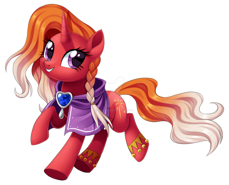 Size: 1920x1553 | Tagged: safe, artist:centchi, derpibooru import, firebrand, pony, unicorn, tails of equestria, braid, clothes, cute, deviantart watermark, female, mare, obtrusive watermark, simple background, solo, transparent background, watermark