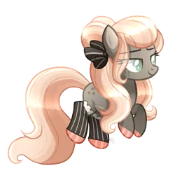 Size: 1253x1252 | Tagged: safe, artist:sugaryicecreammlp, derpibooru import, oc, oc:pink mocha, earth pony, pony, clothes, female, mare, simple background, socks, solo, transparent background