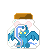 Size: 50x50 | Tagged: safe, artist:flamee-shadoww, derpibooru import, oc, oc:fleurbelle, alicorn, pony, alicorn oc, animated, bottle, commission, gif, horn, pony in a bottle, simple background, transparent background, wings, ych result