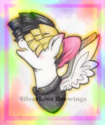 Size: 1133x1349 | Tagged: safe, artist:silverlove234, derpibooru import, songbird serenade, pony, my little pony: the movie, solo