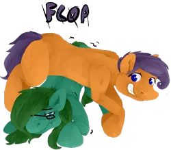 Size: 632x554 | Tagged: safe, artist:tempusfidgets, deleted from derpibooru, derpibooru import, oc, oc:carrot quill, oc:tempus fidgets, earth pony, pony, female, female on male, femdom, male, malesub, simple background, straight, submissive, transparent background