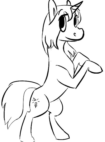 Size: 503x681 | Tagged: safe, artist:tempusfidgets, deleted from derpibooru, derpibooru import, oc, oc:broken pen, pony, unicorn, male, monochrome, simple background, solo