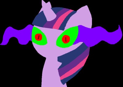 Size: 400x284 | Tagged: artist needed, safe, artist:ask-emo-and-vampire-dash, derpibooru import, twilight sparkle, pony, unicorn, ask corrupted twilight sparkle, tumblr:ask corrupted twilight sparkle, black background, corrupted, corrupted twilight sparkle, dark, dark magic, female, horn, magic, possessed, simple background, solo, sombra eyes, tumblr, unicorn twilight