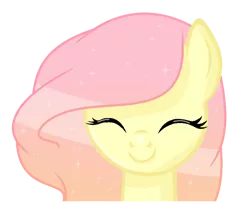 Size: 600x518 | Tagged: safe, artist:sunsetlicious, derpibooru import, oc, oc:butterfly delight, unofficial characters only, pony, eyes closed, offspring, parent:big macintosh, parent:fluttershy, parents:fluttermac, simple background, smiling, solo, transparent background