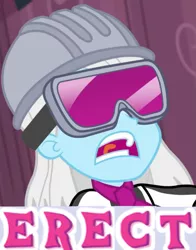 Size: 711x906 | Tagged: safe, derpibooru import, edit, edited screencap, screencap, photo finish, constructive criticism, equestria girls, equestria girls series, caption, constructive criticism: photo finish, expand dong, exploitable meme, goggles, hard hat, image macro, meme, safety goggles, text, wow! glimmer