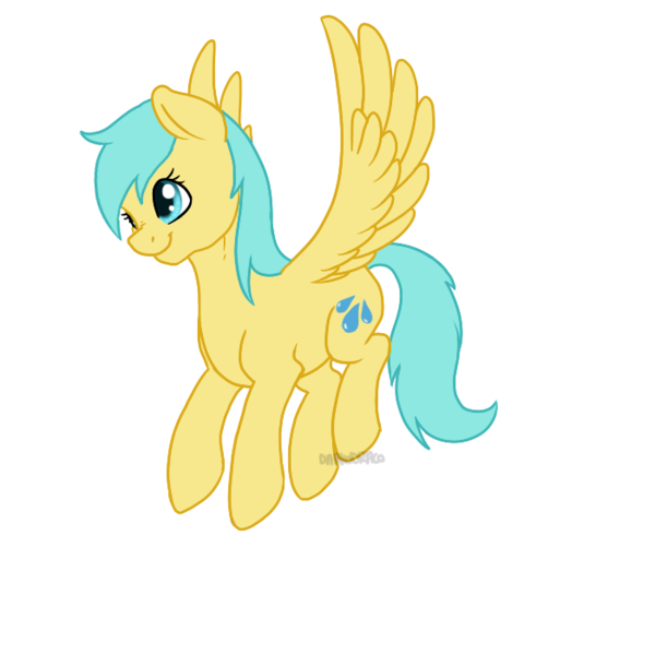 Size: 700x700 | Tagged: safe, artist:darkodraco, derpibooru import, sunshower raindrops, pegasus, pony, female, flying, mare, simple background, smiling, solo, spread wings, transparent background, wings