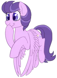 Size: 732x1000 | Tagged: safe, artist:darkodraco, derpibooru import, clear skies, pegasus, pony, female, flying, mare, raised hoof, simple background, smiling, solo, spread wings, transparent background, wavy mouth, wings