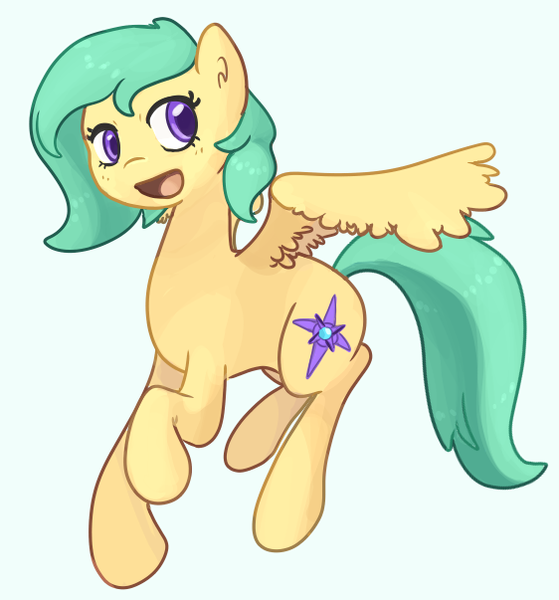 Size: 562x603 | Tagged: safe, artist:odyssey, derpibooru import, oc, oc:mango foalix, pegasus, pony, cute, solo