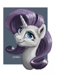 Size: 1700x2200 | Tagged: safe, artist:noctomaeus, derpibooru import, rarity, pony, unicorn, bust, portrait, solo