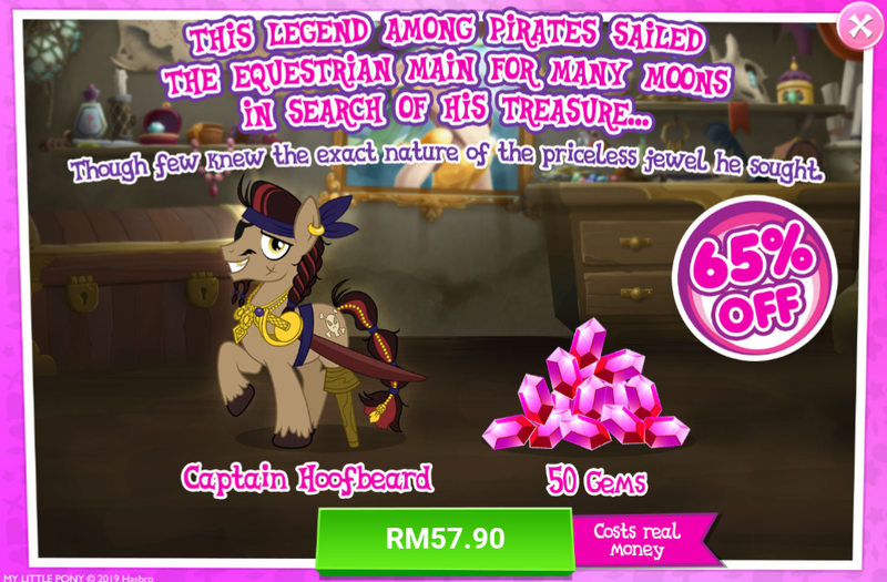 Size: 1033x678 | Tagged: advertisement, captain hoofbeard, costs real money, crack is cheaper, derpibooru import, gameloft, gem, idw, idw showified, male, official, safe, sale, spoiler:comic, spoiler:comic13, spoiler:comic14, stallion