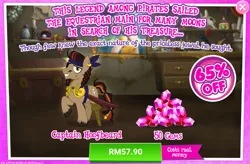 Size: 1033x678 | Tagged: advertisement, captain hoofbeard, costs real money, crack is cheaper, derpibooru import, gameloft, gem, idw, idw showified, male, official, safe, sale, spoiler:comic, spoiler:comic13, spoiler:comic14, stallion