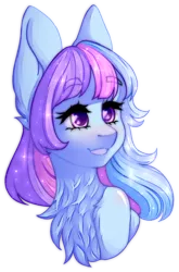 Size: 740x1118 | Tagged: safe, artist:dusty-onyx, derpibooru import, oc, oc:astoria, unofficial characters only, pony, bust, chest fluff, female, mare, portrait, simple background, solo, transparent background