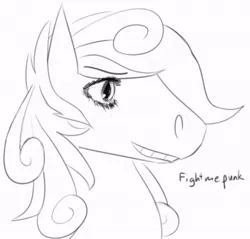 Size: 620x593 | Tagged: safe, artist:tempusfidgets, deleted from derpibooru, derpibooru import, oc, oc:mango tango, earth pony, pony, bust, fite me, male, monochrome, simple background, solo