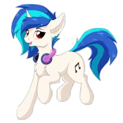 Size: 1550x1550 | Tagged: safe, artist:wolfypon, derpibooru import, vinyl scratch, pony, unicorn, cute, female, headphones, looking at you, mare, open mouth, simple background, smiling, solo, transparent background, wrong eye color