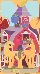 Size: 1689x3144 | Tagged: safe, artist:twilightcraft, derpibooru import, applejack, caramel, pony, carajack, female, male, shipping, straight