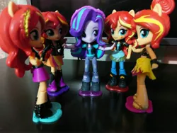 Size: 4000x3000 | Tagged: safe, derpibooru import, starlight glimmer, sunset shimmer, equestria girls, equestria girls series, spoiler:eqg specials, clothes, doll, equestria girls minis, irl, multeity, photo, shimmerstorm, swimsuit, toy