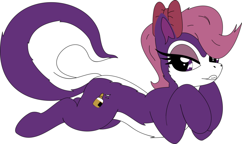 Size: 2597x1552 | Tagged: artist needed, source needed, safe, derpibooru import, ponified, pony, skunk, female, fifi la fume, simple background, solo, tiny toon adventures, transparent background