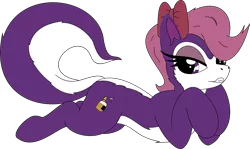 Size: 2597x1552 | Tagged: artist needed, source needed, safe, derpibooru import, ponified, pony, skunk, female, fifi la fume, simple background, solo, tiny toon adventures, transparent background