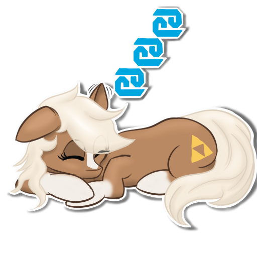 Size: 512x512 | Tagged: safe, artist:darnelg, derpibooru import, edit, earth pony, pony, blaze (coat marking), crossover, epona, female, mare, outline, prone, sheikah text, simple background, socks (coat marking), solo, telegram sticker, the legend of zelda, the legend of zelda: breath of the wild, transparent background, triforce