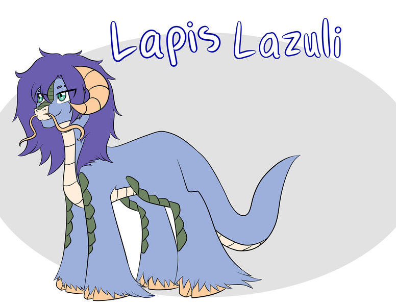 Size: 3300x2550 | Tagged: safe, artist:jolliapplegirl, derpibooru import, oc, oc:lapis hondo lazuli, dracony, dragon, hybrid, kirin, bio, image, interspecies offspring, male, next generation, offspring, parent:princess ember, parent:rarity, parent:unnamed oc, png, solo