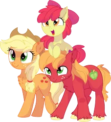 Size: 7597x8362 | Tagged: safe, artist:aureai-sketches, artist:cyanlightning, derpibooru import, apple bloom, applejack, big macintosh, granny smith, earth pony, pony, .svg available, absurd resolution, adorabloom, apple family, big eyes, bow, brother and sister, cheek fluff, chest fluff, cute, ear fluff, family, female, filly, floppy ears, fluffy, freckles, hair bow, hat, jackabetes, leg fluff, looking up, macabetes, male, mare, missing accessory, open mouth, ponies riding ponies, pony hat, raised leg, riding, siblings, simple background, smiling, stallion, transparent background, unshorn fetlocks, vector