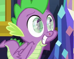 Size: 992x788 | Tagged: suggestive, derpibooru import, edit, edited screencap, editor:clopero overlord, screencap, rarity, spike, dragon, pony, father knows beast, newbie dash, blood, butt, crystal, cute, excited, eye reflection, eyes on the prize, female, gullible, happy, hopeful, male, mare, nosebleed, plot, raised eyebrow, rearity, reflection, shipping, smiling, solo, sparity, spikabetes, straight, winged spike