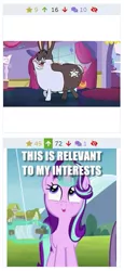 Size: 231x502 | Tagged: safe, derpibooru import, edit, edited screencap, screencap, starlight glimmer, pony, rabbit, unicorn, derpibooru, canterlot boutique, rock solid friendship, animal, big chungus, bugs bunny, caption, cute, fat, glimmerbetes, image macro, juxtaposition, kite, kite flying, meme, meta, morbidly obese, obese, text, that pony sure does love kites, wat