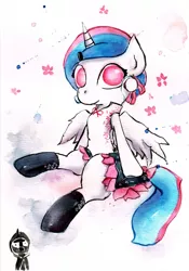 Size: 2409x3437 | Tagged: safe, artist:mashiromiku, derpibooru import, oc, oc:mimi, unnamed oc, pony, chinese new year, traditional art, watercolor painting