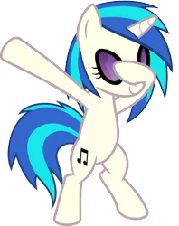 Size: 813x1024 | Tagged: safe, artist:uigsyvigvusy, artist:wissle, derpibooru import, vinyl scratch, pony, unicorn, bipedal, covering eyes, cute, dab, eyes closed, facehoof, female, mare, simple background, smiling, solo, trace, transparent background, vector, vinylbetes