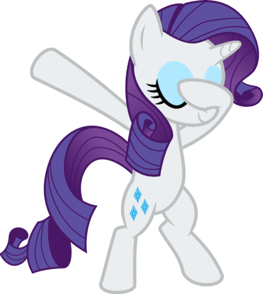 Size: 918x1024 | Tagged: safe, artist:uigsyvigvusy, artist:wissle, derpibooru import, rarity, pony, unicorn, bipedal, covering eyes, cute, dab, eyes closed, facehoof, female, mare, simple background, smiling, solo, trace, transparent background, vector