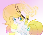 Size: 1024x835 | Tagged: safe, artist:blue-versper, derpibooru import, oc, oc:angel light, pegasus, pony, female, halo, mare, solo