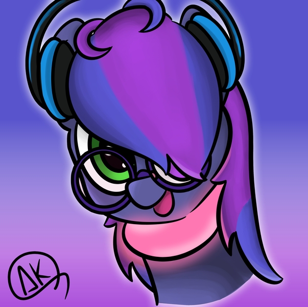 Size: 2879x2865 | Tagged: safe, artist:asymmetricalknot, deleted from derpibooru, derpibooru import, oc, pony, collar, headset