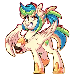 Size: 2397x2458 | Tagged: safe, artist:shyshyoctavia, derpibooru import, oc, oc:fruit punch, unofficial characters only, pegasus, pony, female, grin, high res, mare, simple background, smiling, solo, transparent background