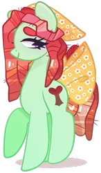 Size: 747x1280 | Tagged: safe, artist:euphoriapony, derpibooru import, tree hugger, pony, beanbrows, bow, cute, eyebrows, female, huggerbetes, mare, profile, simple background, solo, tail bow, transparent background