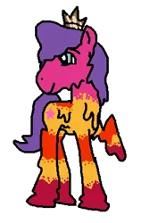Size: 262x415 | Tagged: safe, artist:thunderzizi, derpibooru import, ponified, goo, goo pony, original species, pony, spoiler:the lego movie 2: the second part, crossover, lego, queen watevra wa-nabi, simple background, solo, spoilers for another series, the lego movie, the lego movie 2: the second part, transparent background
