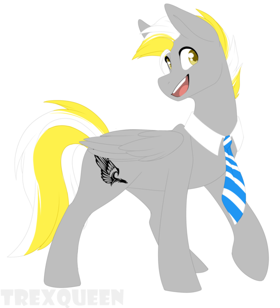 Size: 1674x1838 | Tagged: safe, artist:trexqueen, derpibooru import, oc, oc:silver eagle, pegasus, pony, gray coat, male, solo, stallion, yellow eyes, yellow mane