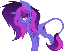 Size: 5000x4031 | Tagged: safe, artist:airfly-pony, derpibooru import, oc, oc:miranda, pony, unicorn, absurd resolution, bedroom eyes, leonine tail, looking at you, old design, png, rcf community, simple background, solo, transparent background
