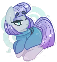 Size: 698x757 | Tagged: safe, artist:euphoriapony, derpibooru import, maud pie, earth pony, pony, abstract background, beanbrows, cute, eyebrows, female, heart, heart eyes, mare, maudabetes, solo, wingding eyes