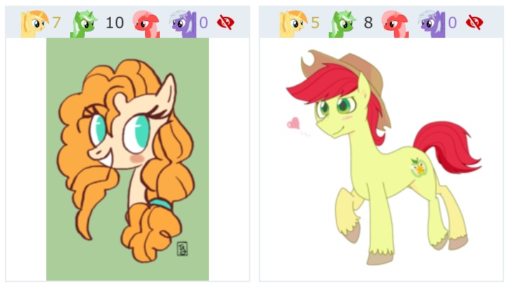 Size: 726x419 | Tagged: safe, artist:gintoki23, artist:taylerscribbles, derpibooru import, bright mac, pear butter, oc, oc:comment, oc:downvote, oc:favourite, oc:upvote, ponified, pony, derpibooru, the perfect pear, applejack's dad, applejack's mom, applejack's parents, blushing, brightabetes, brightbutter, bust, colored pupils, cute, derpibooru ponified, female, green background, heart, juxtaposition, juxtaposition win, male, mare, meme, meta, no pupils, pearabetes, portrait, shipping, simple background, smiling, solo, stallion, straight, unshorn fetlocks