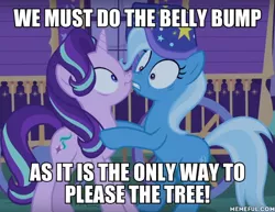 Size: 600x462 | Tagged: safe, derpibooru import, edit, edited screencap, screencap, starlight glimmer, trixie, pony, unicorn, to where and back again, caption, duo, ed edd n eddy, female, hands across ed, image macro, mare, meme, text, trixie yells at everything, trixie's wagon