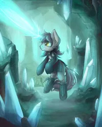 Size: 1280x1600 | Tagged: safe, artist:blvckmagic, derpibooru import, oc, oc:silver bubbles, unofficial characters only, pony, unicorn, boots, clothes, crossdressing, crystal, high heel boots, magic, male, shoes, solo, stallion