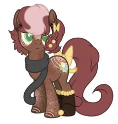 Size: 1024x1069 | Tagged: safe, artist:absolitedisaster08, derpibooru import, oc, earth pony, pony, bow, clothes, male, scarf, simple background, solo, stallion, tail bow, transparent background