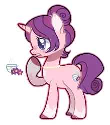Size: 1900x2172 | Tagged: safe, artist:jxst-alexa, derpibooru import, oc, pony, unicorn, female, magical lesbian spawn, mare, offspring, parent:cookie crumbles, parent:posey shy, parents:cookieshy, simple background, solo, transparent background