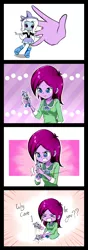 Size: 818x2334 | Tagged: safe, artist:twilite-sparkleplz, derpibooru import, fuchsia blush, trixie, equestria girls, doll, equestria girls minis, parody, reference, the fairly oddparents, toy