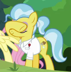 Size: 361x366 | Tagged: safe, derpibooru import, screencap, doctor fauna, pony, fluttershy leans in, cropped, solo focus